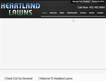 Tablet Screenshot of heartlandlawnsomaha.com